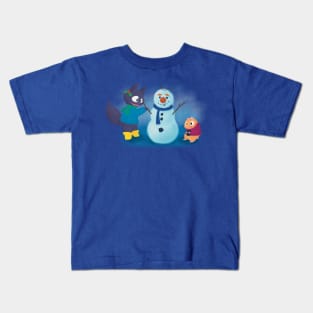 Snowman friends Kids T-Shirt